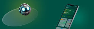 Green Label platform for trading backdrop in hero section